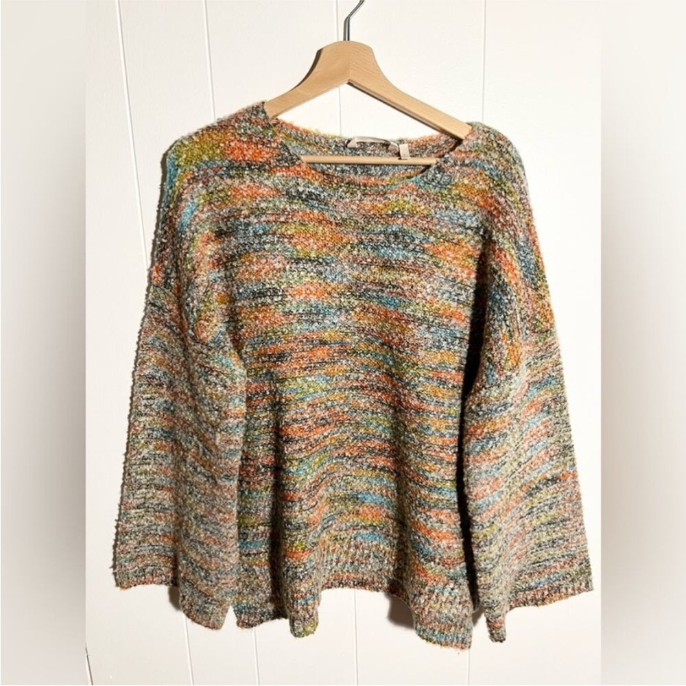 Soft Surroundings Nikia Multicolor Space
Dye Knit Crewneck Sweater - Picture 2 of 9